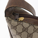 GUCCI GG Supreme Web Sherry Line Bag PVC Beige Gold 10 01 3840 Auth SW2275-15
