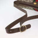 GUCCI GG Supreme Web Sherry Line Bag PVC Beige Gold 10 01 3840 Auth SW2275-7