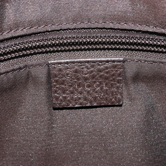 GUCCI GG Crystal Shoulder Bag Coated Canvas Beige Gold 374411 Auth SW2277A