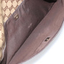 GUCCI GG Crystal Shoulder Bag Coated Canvas Beige Gold 374411 Auth SW2277A-21