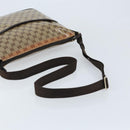 GUCCI GG Crystal Shoulder Bag Coated Canvas Beige Gold 374411 Auth SW2277A-7