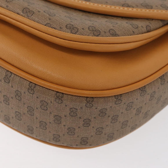 GUCCI Micro GG Supreme Shoulder Bag PVC Beige Gold 001 084 0259 Auth SW2278