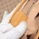 GUCCI Micro GG Supreme Shoulder Bag PVC Beige Gold 001 084 0259 Auth SW2278-23