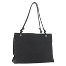 GUCCI GG Canvas Tote Bag Black Silver 109140 Auth SW2279A-1