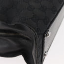 GUCCI GG Canvas Tote Bag Black Silver 109140 Auth SW2279A-10