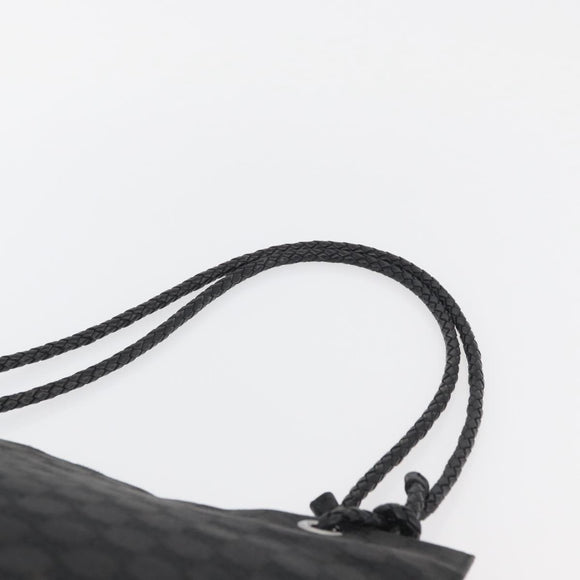 GUCCI GG Canvas Tote Bag Black Silver 109140 Auth SW2279A