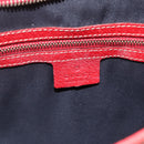 GUCCI GG Canvas Sherry Line Shoulder Bag Navy Gold Red 144388 Auth SW2281A-19