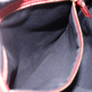 GUCCI GG Canvas Sherry Line Shoulder Bag Navy Gold Red 144388 Auth SW2281A-23