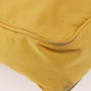 PRADA Shoulder Bag Nylon Yellow Silver Auth SW2282A-15