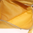 PRADA Shoulder Bag Nylon Yellow Silver Auth SW2282A-28