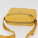 PRADA Shoulder Bag Nylon Yellow Silver Auth SW2282A-7