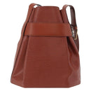 LOUIS VUITTON Epi Sac De Paul PM Shoulder Bag Brown M80203 LV Auth SW2283-3