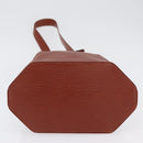 LOUIS VUITTON Epi Sac De Paul PM Shoulder Bag Brown M80203 LV Auth SW2283-9