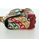 LOUIS VUITTON Monogram Velvet Chain Dolly Pochette Hand Bag M95208 Auth SW2287SM-3