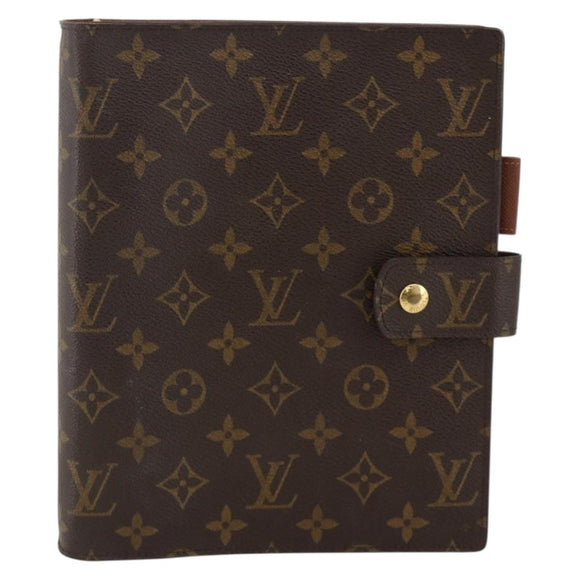 LOUIS VUITTON Monogram Agenda GM Day Planner Cover R20006 LV Auth SW2288A