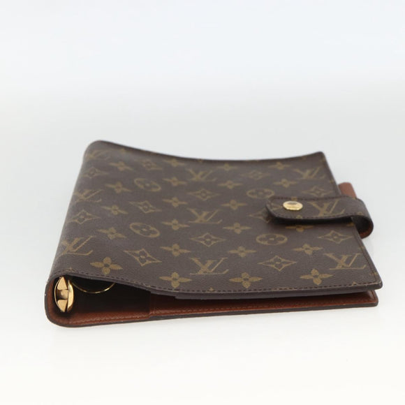 LOUIS VUITTON Monogram Agenda GM Day Planner Cover R20006 LV Auth SW2288A