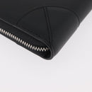 MCM Long Wallet Leather Black Silver MYLDATA04 Auth SW2293V-15