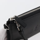 MCM Long Wallet Leather Black Silver MYLDATA04 Auth SW2293V-17