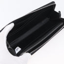 MCM Long Wallet Leather Black Silver MYLDATA04 Auth SW2293V-9