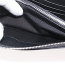 MCM Long Wallet Leather Black Silver MYLDATA04 Auth SW2293V-21