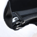 MCM Long Wallet Leather Black Silver MYLDATA04 Auth SW2293V-22