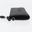 MCM Long Wallet Leather Black Silver MYLDATA04 Auth SW2293V-4