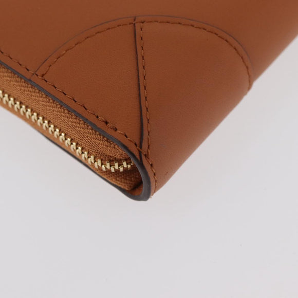 MCM Long Wallet Leather Brown Gold MYLDATA04 Auth SW2294V