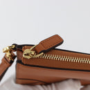 MCM Long Wallet Leather Brown Gold MYLDATA04 Auth SW2294V-13