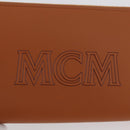MCM Long Wallet Leather Brown Gold MYLDATA04 Auth SW2294V-14