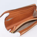 MCM Long Wallet Leather Brown Gold MYLDATA04 Auth SW2294V-15
