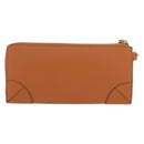 MCM Long Wallet Leather Brown Gold MYLDATA04 Auth SW2294V-3