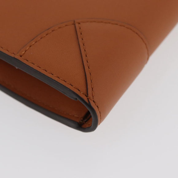 MCM Long Wallet Leather Brown Gold MYLDATA04 Auth SW2294V
