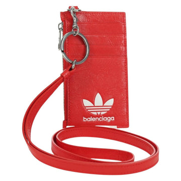 BALENCIAGA adidas Collaboration Fragment Case Leather Red 721894 Auth SW2295M