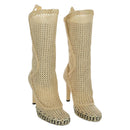 FENDI High Boots Raffia Beige 8T8083 Auth SW2296SM-1