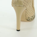FENDI High Boots Raffia Beige 8T8083 Auth SW2296SM-12