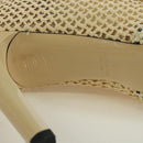 FENDI High Boots Raffia Beige 8T8083 Auth SW2296SM-15