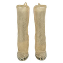 FENDI High Boots Raffia Beige 8T8083 Auth SW2296SM-2