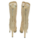 FENDI High Boots Raffia Beige 8T8083 Auth SW2296SM-3