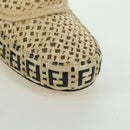 FENDI High Boots Raffia Beige 8T8083 Auth SW2296SM-6