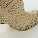 FENDI High Boots Raffia Beige 8T8083 Auth SW2296SM-7