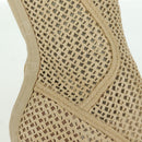 FENDI High Boots Raffia Beige 8T8083 Auth SW2296SM-9
