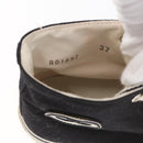 CHANEL High Cut Sneakers Canvas Black White A01852 CC Auth SW2298A-17