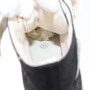 CHANEL High Cut Sneakers Canvas Black White A01852 CC Auth SW2298A-18