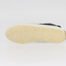 CHANEL High Cut Sneakers Canvas Black White A01852 CC Auth SW2298A-24
