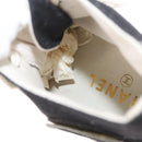 CHANEL High Cut Sneakers Canvas Black White A01852 CC Auth SW2298A-36