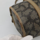 SAINT LAURENT Hand Bag Embossed Leather Gray Auth sw230-14