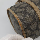 SAINT LAURENT Hand Bag Embossed Leather Gray Auth sw230-16