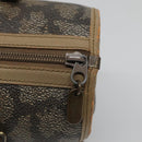 SAINT LAURENT Hand Bag Embossed Leather Gray Auth sw230-10