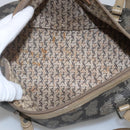 SAINT LAURENT Hand Bag Embossed Leather Gray Auth sw230-11