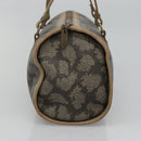 SAINT LAURENT Hand Bag Embossed Leather Gray Auth sw230-3
